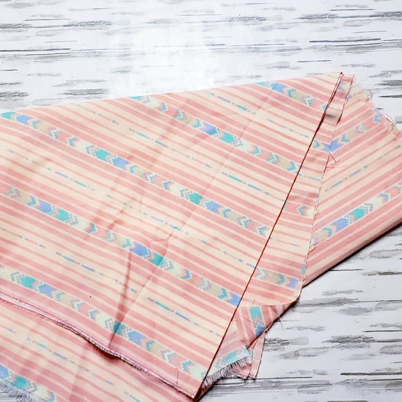 3.3 yards vintage 80s cotton fabric